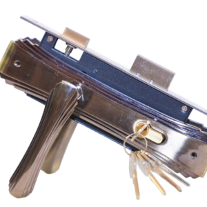 MC265-201AB Steel And Mahogany Lock