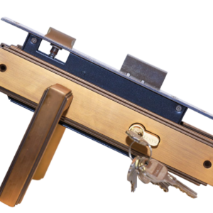 MC265-203AH Steel and Mahogany Lock